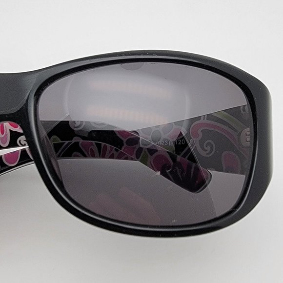 *SOLD* Vera Bradley Holly 023 Purple Punch Black Frame Grey Lens Sunglasses - Picture 15 of 16